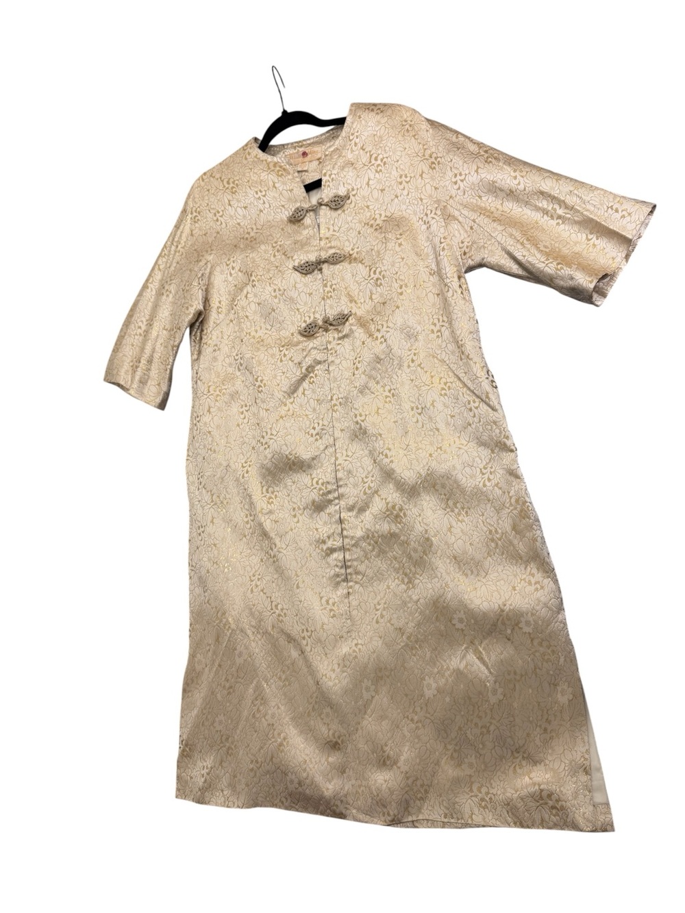 Women’s Gold Vintage Kimono, Medium